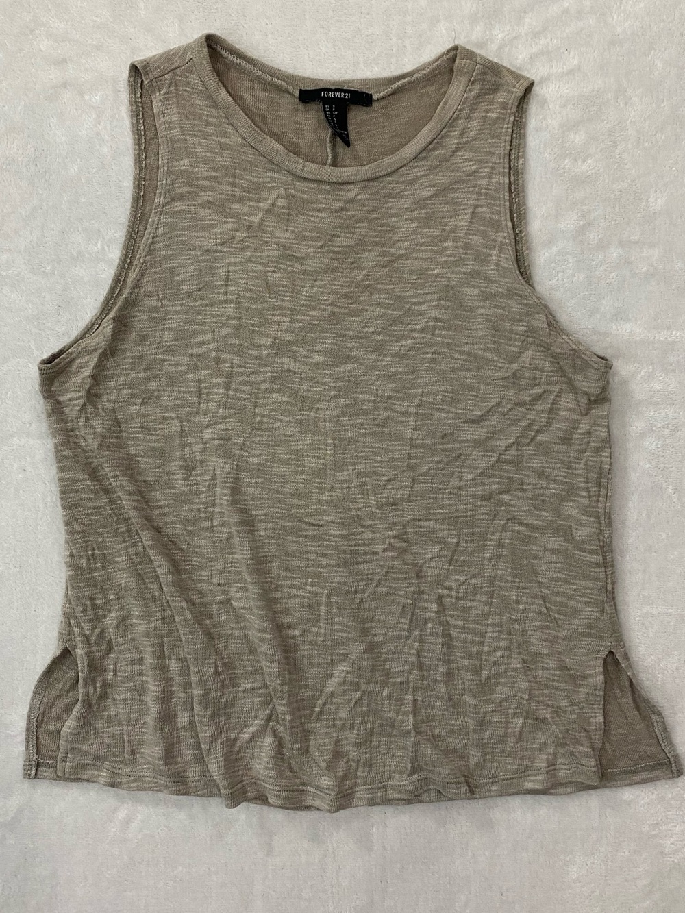 Forever 21 Women's Gray Tank Top - (S)